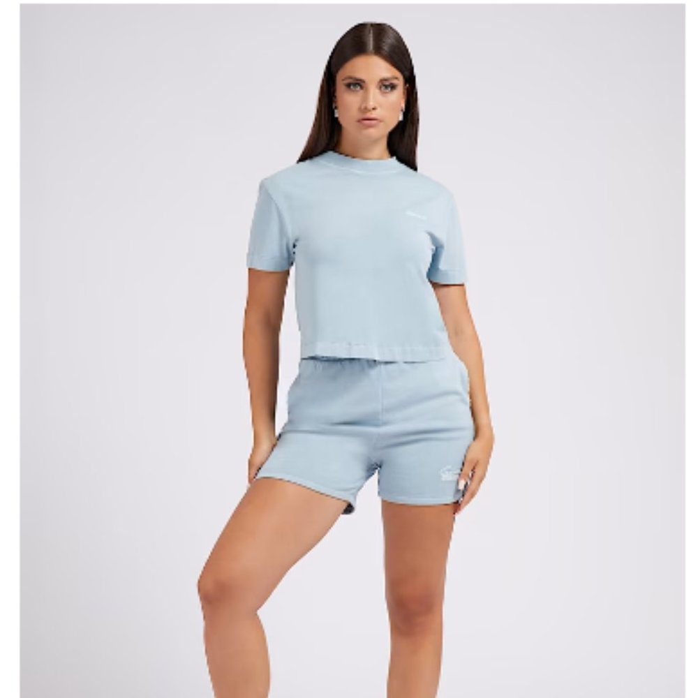 Guess Active Diane Side Logo Short Size Small 100% Cotton NWT - Picture 1 of 12